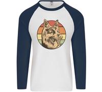 Un Pastore Tedesco Papà Uomo L/S Baseball T-Shirt