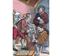 Un paziente ha amputato la gamba. Dopo un'illustrazione di Hans von Gersdorff risalente alla metà del XVI secolo. Colorazione successiva. Von Gersdorf aka Schyl-Hans era lui stesso un chirurgo esperto