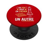 Un Pazzo può Nasconderne un Altro - Scacchi Umorismo Gioco PopSockets PopGrip Adesivo