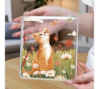 Un pezzo che si adatta a Kobo Clara Colore/BN 2024, Kobo Clara 2E, Kobo Libra Colore 2024, Kobo Libra 2, Custodia protettiva carina e bella con gattino sull'erba, creativa e carina, in materiale TPU,