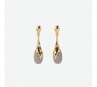 Un pezzo di orecchini a goccia di cristallo alla moda ed elegante di stile europeo e americano, adatto per abbigliamento, stile old money, accessori da sposa/matrimonio, gioielleria occidentale, fairy