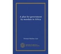 Un piano per il governo per mandato in Africa: Facsimile