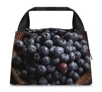 Un piatto di mirtilli borsa per il pranzo per donne e uomini borse riutilizzabili per il pranzo isolato scatola per il pranzo grande capacità contenitore per il pranzo per lavoro, ufficio, picnic
