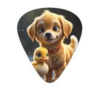 Un piccolo anatroccolo giallo plettri per chitarra, set da 12 pezzi, tre diversi spessori per chitarra elettrica acustica e altri strumenti