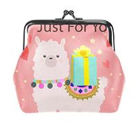 un piccolo regalo solo per te Cartoon Alpaca Portamonete Kiss Lock Change Purse Vintage Trinkets Pouch