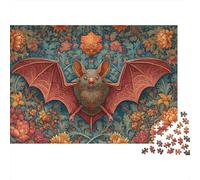 Un pipistrello con le ali spiegate,Puzzle Per Adulti 1000pcs (75x50cm),Giochi Di Sfida Stile medievale