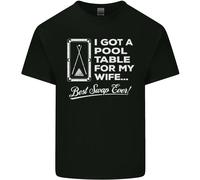 Un Piscina Stecca per My Wife Migliore Swap Ever Uomo Cotone T-Shirt