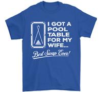 Un Piscina Stecca per My Wife Migliore Swap Ever Uomo T-Shirt 100% Cotone
