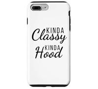 Un po 'di classe kinda cappuccio divertente carino gangsta donna frase Custodia per iPhone 7 Plus/8 Plus