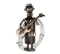 Un po di vino portabottiglia chitarrista in metallo altezza 37 cm