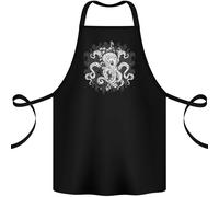 Un Polipo IN Profondo Oceano Marinaio Vela Cotone Grembiule 100% Biologico