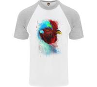Un Pollo Acquarello DA UOMO S/S Baseball Maglia