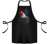 Un Pollo Acquerello Cotone Grembiule 100% Biologica