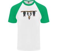 Un Pollo Divertente Con Bats Uomo S/S Baseball T-Shirt