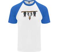 Un Pollo Divertente Con Bats Uomo S/S Baseball T-Shirt