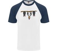 Un Pollo Divertente Con Bats Uomo S/S Baseball T-Shirt