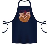 Un Pollo Sollevato Su Paese Musica Cotone Grembiule 100% Biologico