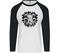 Un Polpo IN The Deep Oceano Vela Marinaio Uomo L/S Baseball T-Shirt