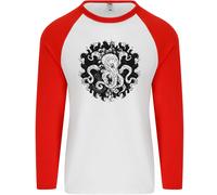 Un Polpo IN The Deep Oceano Vela Marinaio Uomo L/S Baseball T-Shirt