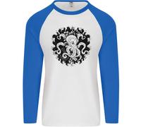 Un Polpo IN The Deep Oceano Vela Marinaio Uomo L/S Baseball T-Shirt