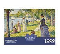 Un pomeriggio di domenica sull'isola di La Grande Jatte Puzzle in Legno Impermeabile DIY Puzzles Da 1000 Pezzi Regali Per Adulti Sfidanti E Rompicapo Giochi Di Impegnativi