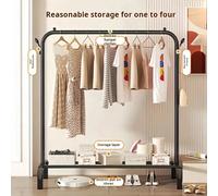 Un portabiti a stelo singolo o doppio, semplice e durevole, un organizzatore versatile e pieghevole per piccoli spazi, una soluzione di stoccaggio minimalista per camere da letto, soggiorni, ingressi 