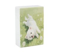 Un portasigarette a forma di cucciolo, impermeabile, in plastica, per sigarette normali da 85 mm, formato King Size, capacità 20