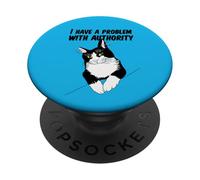 Un problema di gatto con l'autorità PopSockets PopGrip Adesivo