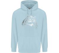 Un Procione con Un Benda Sull'Occhio Bambini Felpa con Cappuccio