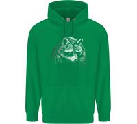 Un Procione con Un Benda Sull'Occhio Bambini Felpa con Cappuccio