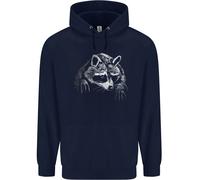 Un Procione con Un Benda Sull'Occhio Bambini Felpa con Cappuccio