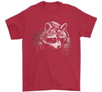 Un Procione con Un Benda Sull'Occhio Uomo T-Shirt 100% Cotone