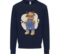 Un Pullover Per Bambini Con Un Vitello Highland Cow