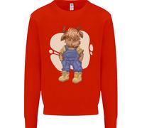 Un Pullover Per Bambini Con Un Vitello Highland Cow