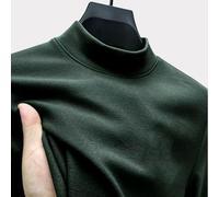 Un punto fermo alla moda Questo classico stile casual da uomo presenta un unico con il suo elegante design a mezza tartaruga (2XL verde scuro)