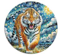 Un Puzzle Circolare Tematico Su Bengal Tiger Con 1000 Pezzi Progetto Per Adatto Ai Ragazzi | Sviluppare La Creatività | Senso Di Realizzazione | 1000pcs (67.5x67.5cm)
