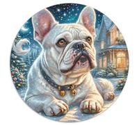 Un Puzzle Circolare Tematico Su Bulldog Con 1000 Pezzi Dedicato Agli Pet Dog Adatto Ad Adulti E Bambini | Sviluppare La Creatività | Educazione Tramite Gioco | 1000pcs (67.5x67.5cm)