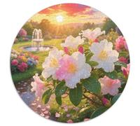Un Puzzle Circolare Tematico Su Camellia Flower Con 1000 Pezzi Progetto Per Adatto Ai Ragazzi | Come Attività Familiare | Senso Di Realizzazione | 1000pcs (67.5x67.5cm)