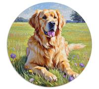 Un Puzzle Circolare Tematico Su cane Con 1000 Pezzi Progetto Per cane Adatto Ai Ragazzi | Stimolare La Mente | Senso Di Realizzazione | 1000pcs (67.5x67.5cm)