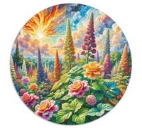 Un Puzzle Circolare Tematico Su Coleus Flower Con 1000 Pezzi Progetto Per Adatto Ai Ragazzi | Come Attività Familiare | Educazione Tramite Gioco | 1000pcs (67.5x67.5cm)