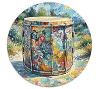 Un Puzzle Circolare Tematico Su Drum Con 1000 Pezzi Progetto Per Adatto Ad Adulti E Bambini | Rilassare La Pressione | Senso Di Realizzazione | 1000pcs (67.5x67.5cm)