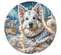 Un Puzzle Circolare Tematico Su German Shepherd Con 1000 Pezzi Progetto Per Pet Dog Adatto Ad Adulti E Bambini | Stimolare La Mente | Senso Di Realizzazione | 1000pcs (67.5x67.5cm)