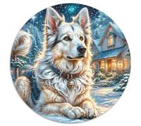 Un Puzzle Circolare Tematico Su German Shepherd Con 1000 Pezzi Progetto Per Pet Dog Adatto Ai Ragazzi | Come Attività Familiare | Senso Di Realizzazione | 1000pcs (67.5x67.5cm)