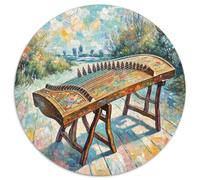 Un Puzzle Circolare Tematico Su Guzheng Con 1000 Pezzi Dedicato Agli Adatto Ad Adulti E Bambini | Sviluppare La Creatività | Educazione Tramite Gioco | 1000pcs (67.5x67.5cm)