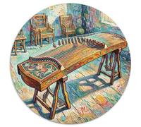 Un Puzzle Circolare Tematico Su Guzheng Con 1000 Pezzi Progetto Per Adatto Ad Adulti E Bambini | Rilassare La Pressione | Senso Di Realizzazione | 1000pcs (67.5x67.5cm)