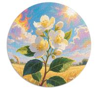 Un Puzzle Circolare Tematico Su Jasmine Con 1000 Pezzi Progetto Per Adatto Ai Ragazzi | Sviluppare La Creatività | Senso Di Realizzazione | 1000pcs (67.5x67.5cm)