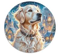 Un Puzzle Circolare Tematico Su Labrador Retriever Con 1000 Pezzi Progetto Per Pet Dog Adatto Ad Adulti E Bambini | Sviluppare La Creatività | Senso Di Realizzazione | 1000pcs (67.5x67.5cm)