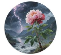 Un Puzzle Circolare Tematico Su Peony Con 1000 Pezzi Progetto Per Adatto Ad Adulti E Bambini | Sviluppare La Creatività | Senso Di Realizzazione | 1000pcs (67.5x67.5cm)