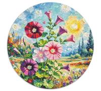 Un Puzzle Circolare Tematico Su Petunia Hybrida Con 1000 Pezzi Progetto Per Adatto Ad Adulti E Bambini | Come Attività Familiare | Senso Di Realizzazione | 1000pcs (67.5x67.5cm)