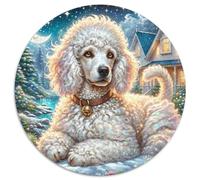 Un Puzzle Circolare Tematico Su Poodle Con 1000 Pezzi Progetto Per Pet Dog Adatto Ad Adulti E Bambini | Rilassare La Pressione | Senso Di Realizzazione | 1000pcs (67.5x67.5cm)